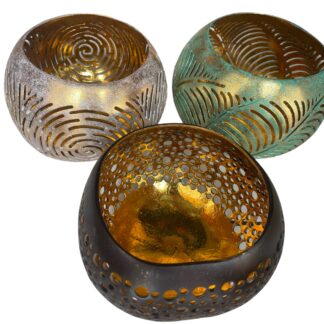 Coconut shell table lantern